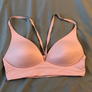 VS lightly lined plunge light pink